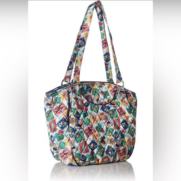 NWT Vera Bradley Cuban Stamps Glenna Shoulder Bag - Picture 2 of 16